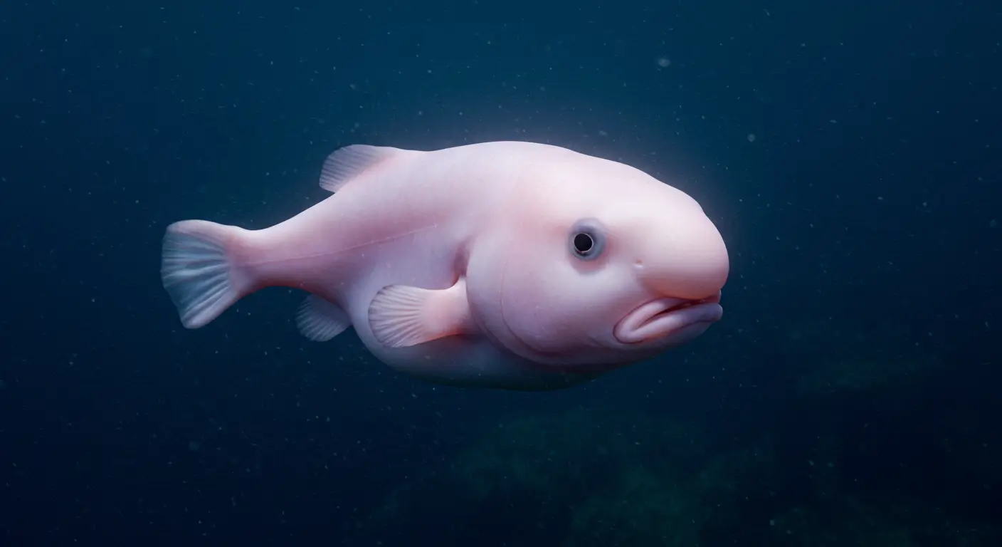 Peixe-Bolha com corpo gelatinoso das profundezas marinhas